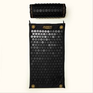 Shakti Accupressure Mat and Pillow - Black